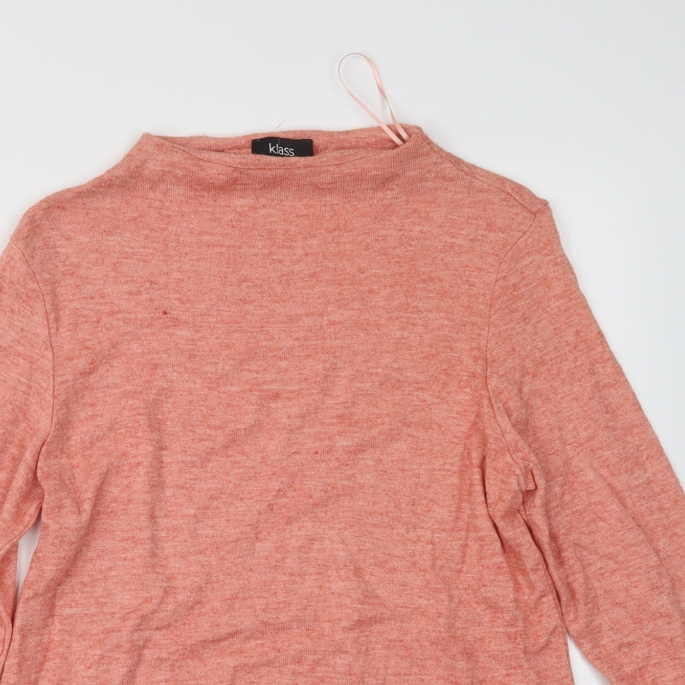 Womens UK Size S Klass Pink Pullover Jumper