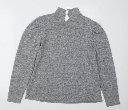 Womens UK Size 16 M&Co Grey Pullover Jumper