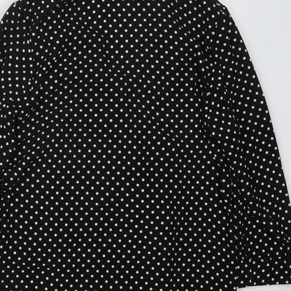 F&F Womens Black Polka Dot  Jacket  Size 8