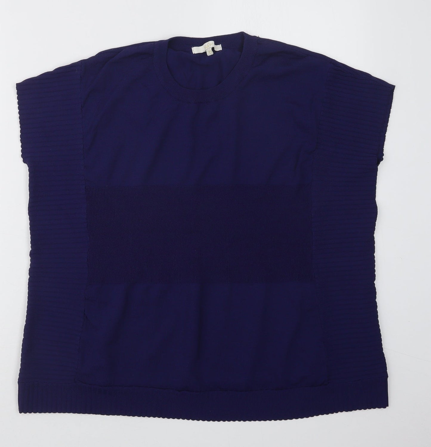Womens UK Size S Vida Vi Blue Pullover Jumper