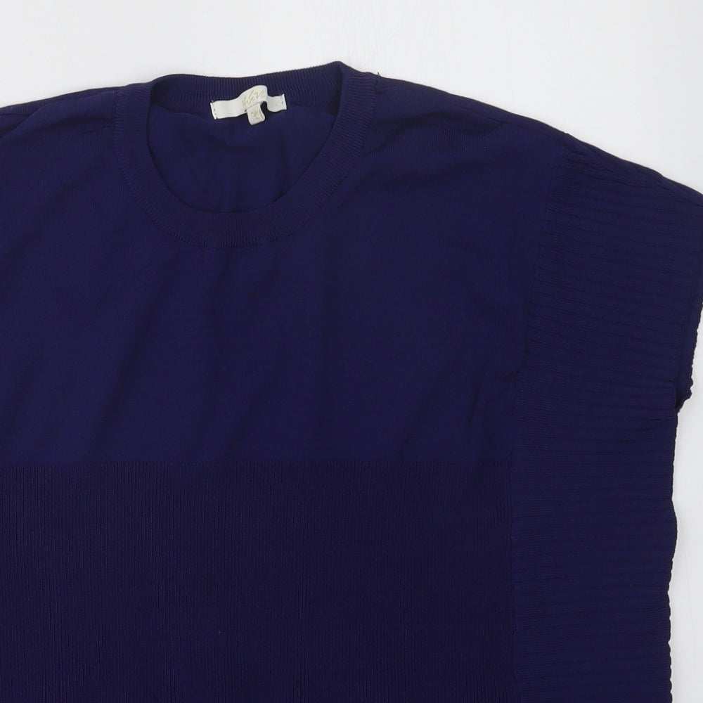 Womens UK Size S Vida Vi Blue Pullover Jumper