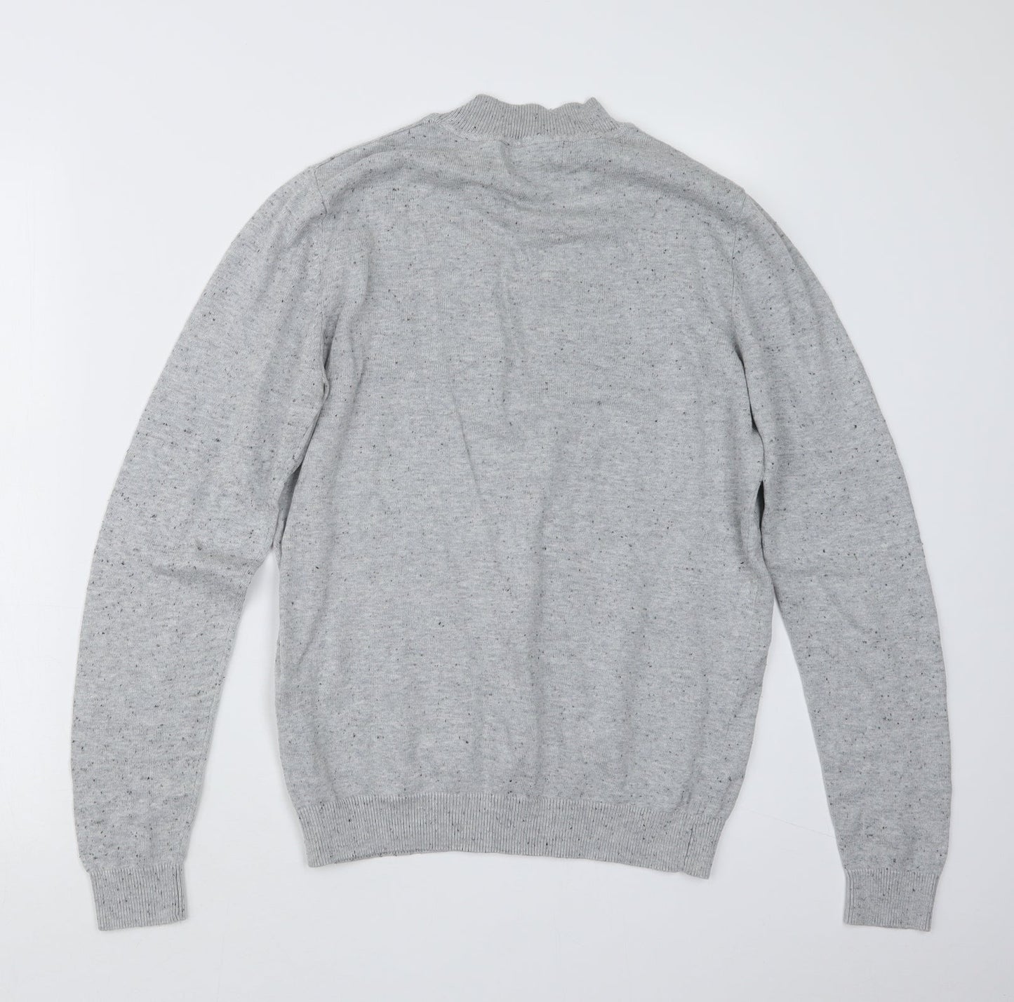 New Look Mens Grey  Knit Pullover Jumper Size S