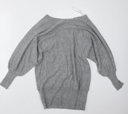 Womens UK Size M Voulez-Vous Grey Pullover Jumper