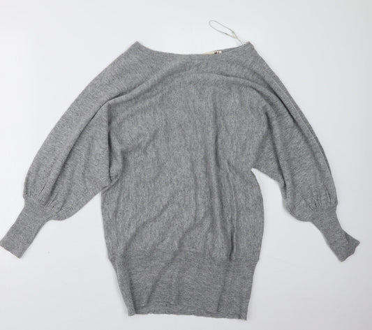 Womens UK Size M Voulez-Vous Grey Pullover Jumper