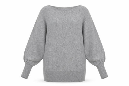 Womens UK Size M Voulez-Vous Grey Pullover Jumper