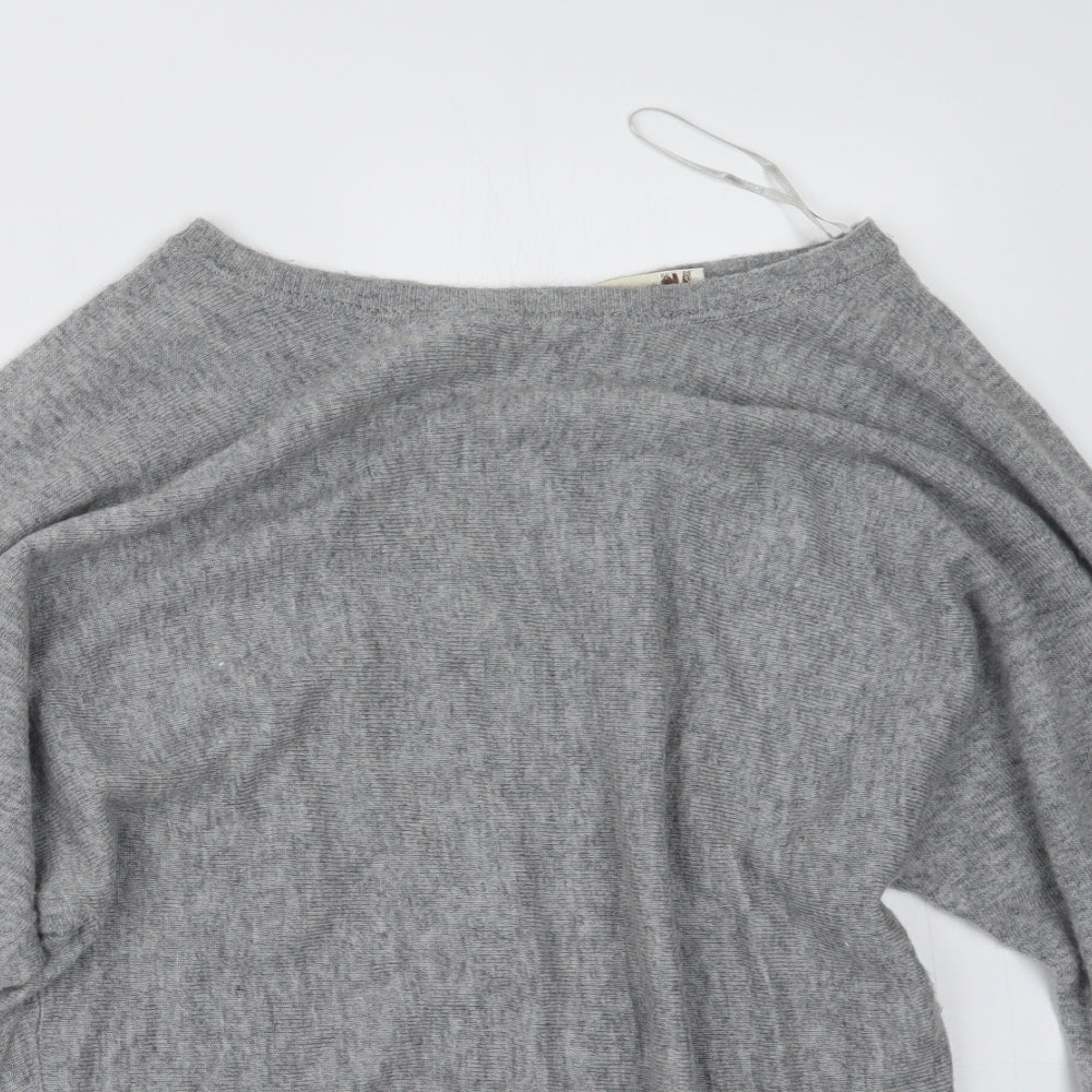 Womens UK Size M Voulez-Vous Grey Pullover Jumper