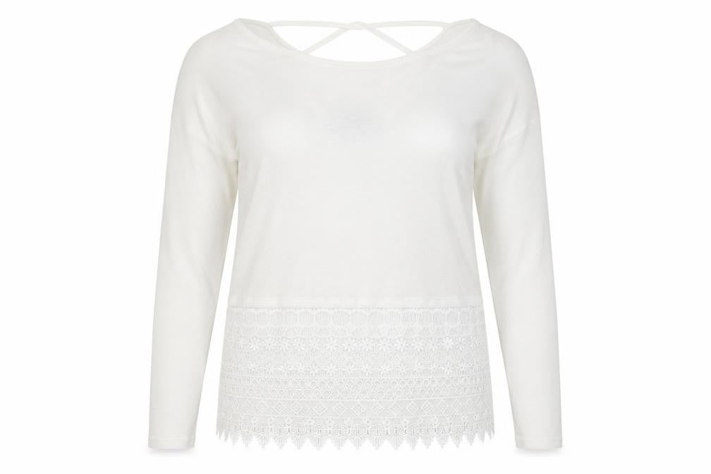 Womens UK Size 10 NEXT White Pullover Jumper