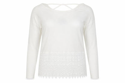 Womens UK Size 10 NEXT White Pullover Jumper