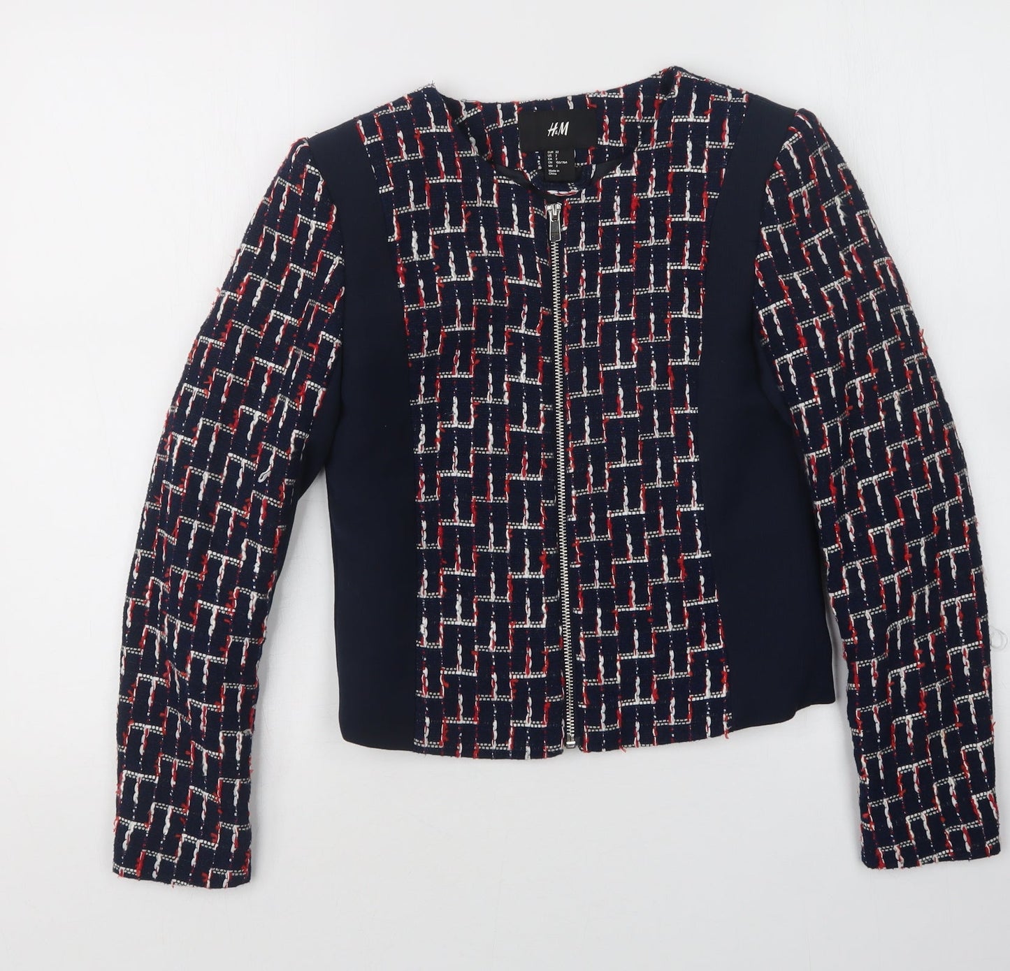 Womens UK Size 4 H&M Blue Jacket