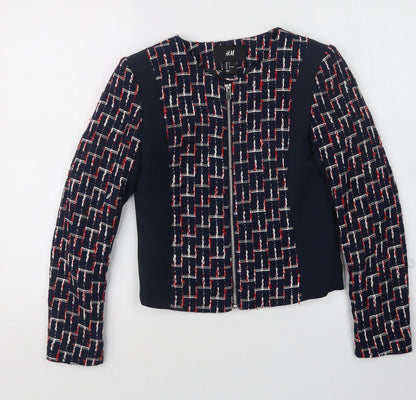 Womens UK Size 4 H&M Blue Jacket