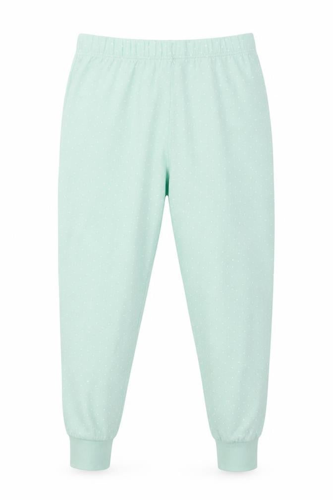 F&F Girls Green Polka Dot  Carrot Trousers Size 6-7 Years