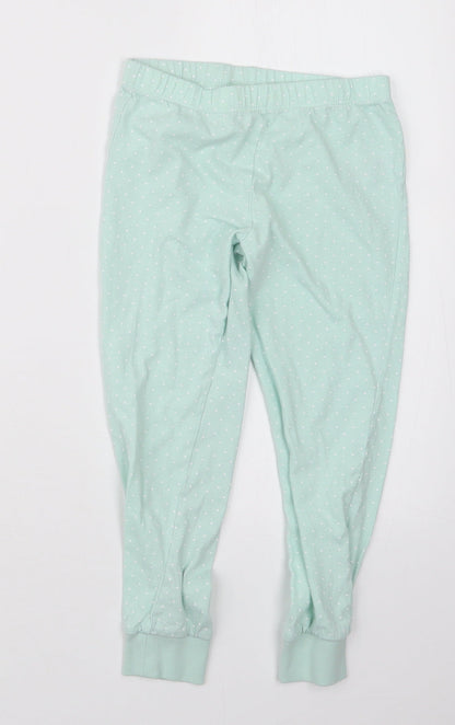F&F Girls Green Polka Dot  Carrot Trousers Size 6-7 Years
