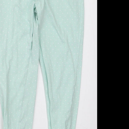 F&F Girls Green Polka Dot  Carrot Trousers Size 6-7 Years