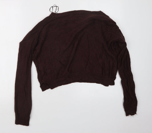 Womens UK Size XS Brave Soul Purple Pullover Jumper