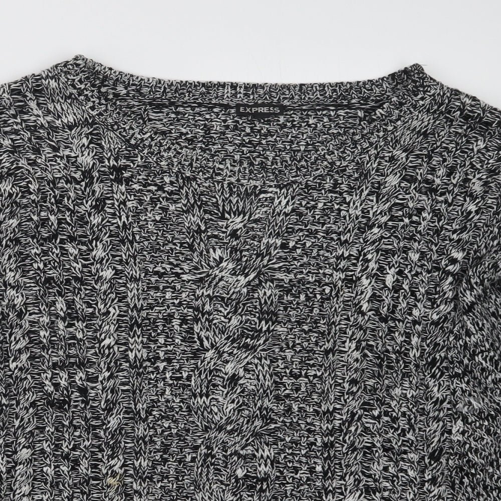 Womens UK Size S Express Black Pullover Jumper