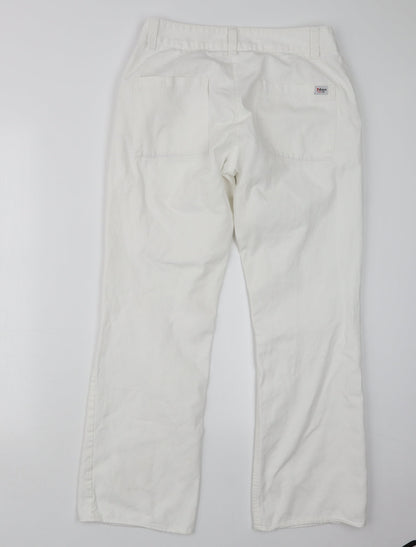 7 Days Womens White   Trousers  Size 12 L27.5 in