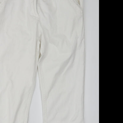 7 Days Womens White   Trousers  Size 12 L27.5 in