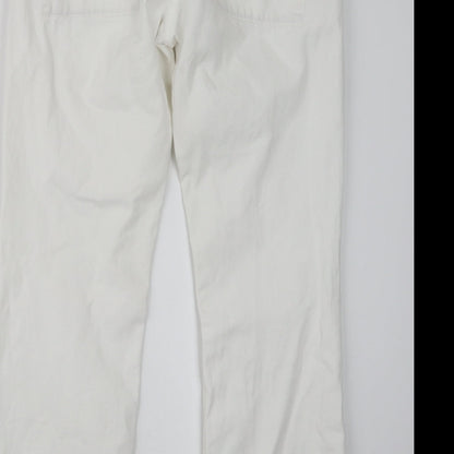7 Days Womens White   Trousers  Size 12 L27.5 in