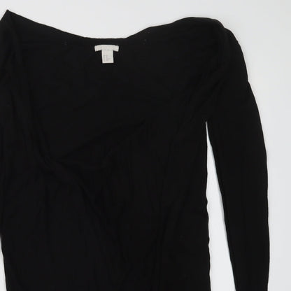 Womens UK Size XS H&M Black Cardigan Jumper