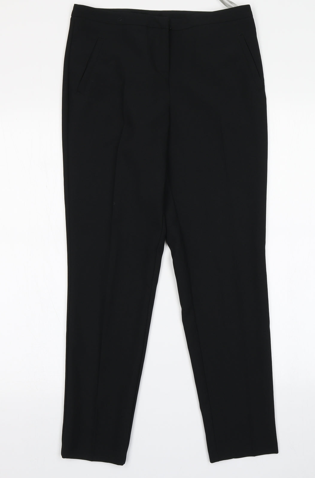 Womens UK Size 8 Dorothy Perkins Regular Fit Dress Pants Black Trousers