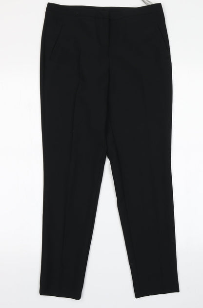 Womens UK Size 8 Dorothy Perkins Regular Fit Dress Pants Black Trousers