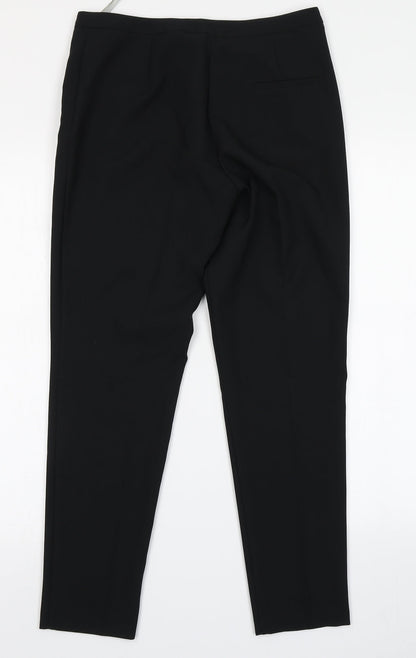 Womens UK Size 8 Dorothy Perkins Regular Fit Dress Pants Black Trousers