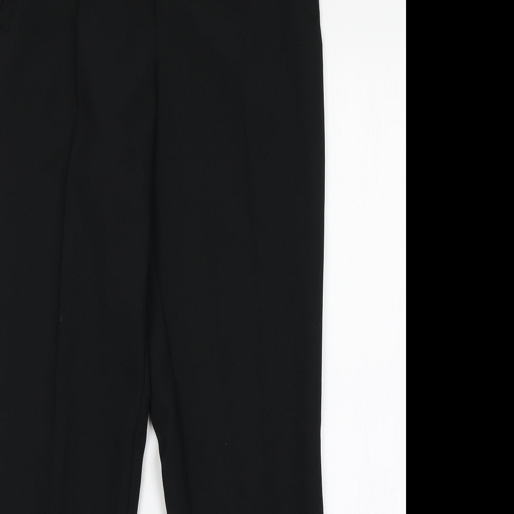 Womens UK Size 8 Dorothy Perkins Regular Fit Dress Pants Black Trousers