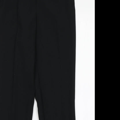 Womens UK Size 8 Dorothy Perkins Regular Fit Dress Pants Black Trousers