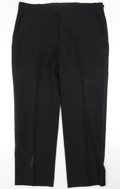 Sovereign Collection Mens Black   Trousers  Size 38 in L28 in