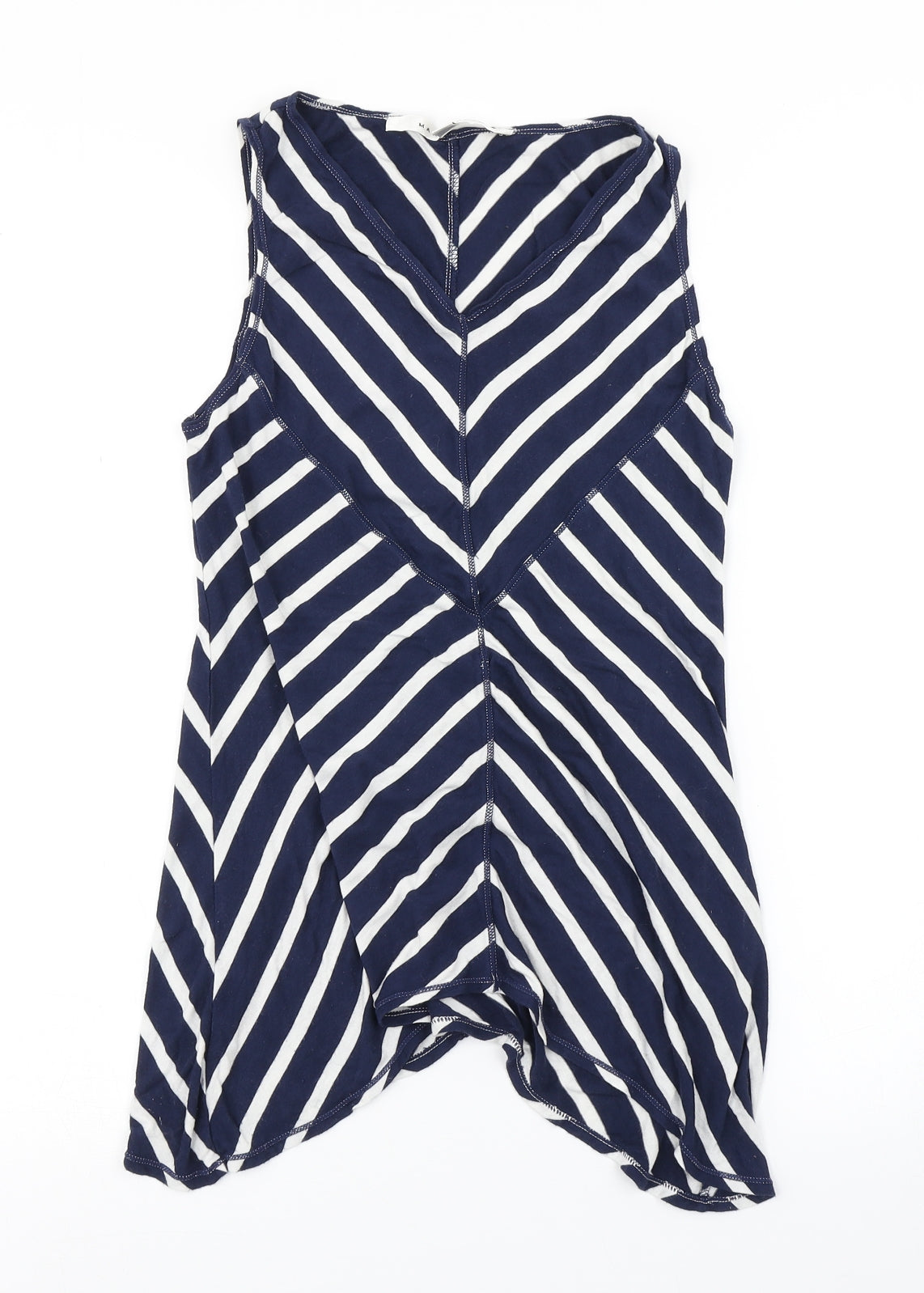 Womens UK Size S Max Studio Blue Basic Tank