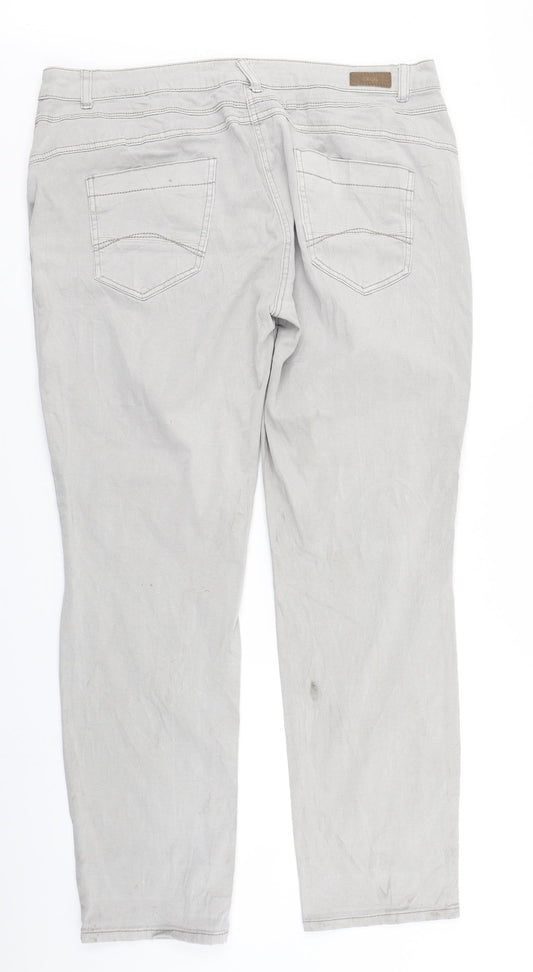 Cecil Mens Grey  Denim Straight Jeans Size 36 in L31 in