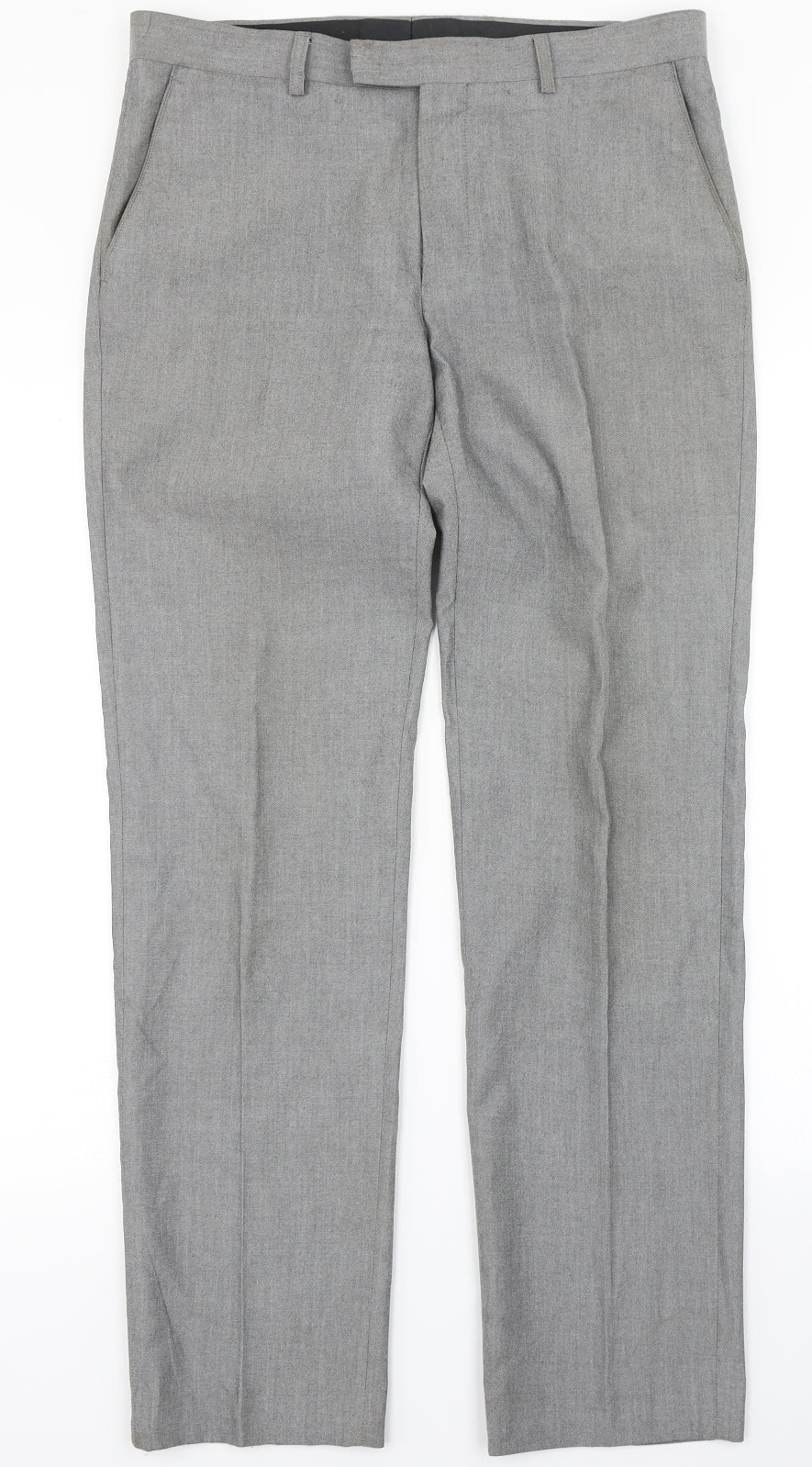 Harry Brown Mens Grey   Dress Pants Trousers Size 32 in L29 in
