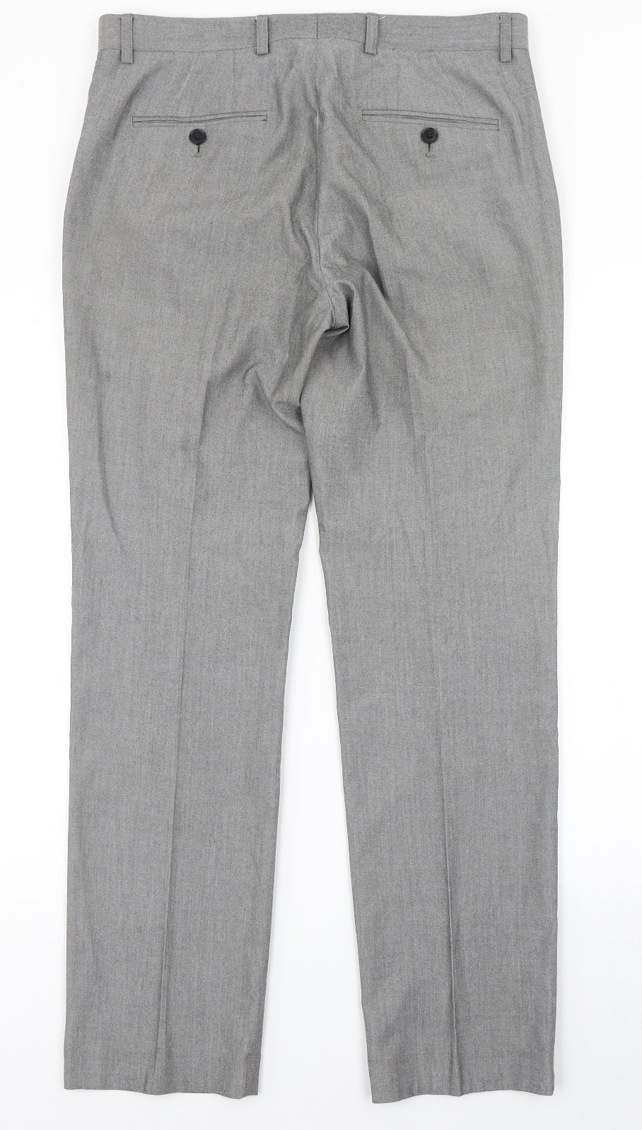 Harry Brown Mens Grey   Dress Pants Trousers Size 32 in L29 in