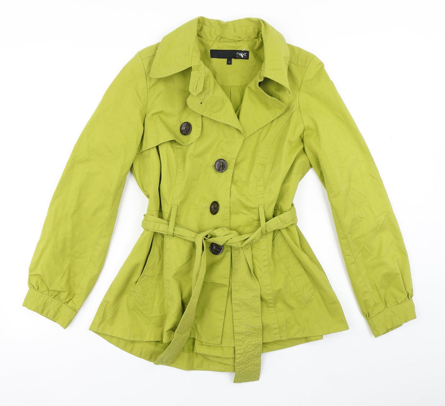 NEXT Womens Green   Overcoat Coat Size 6