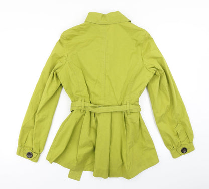 NEXT Womens Green   Overcoat Coat Size 6