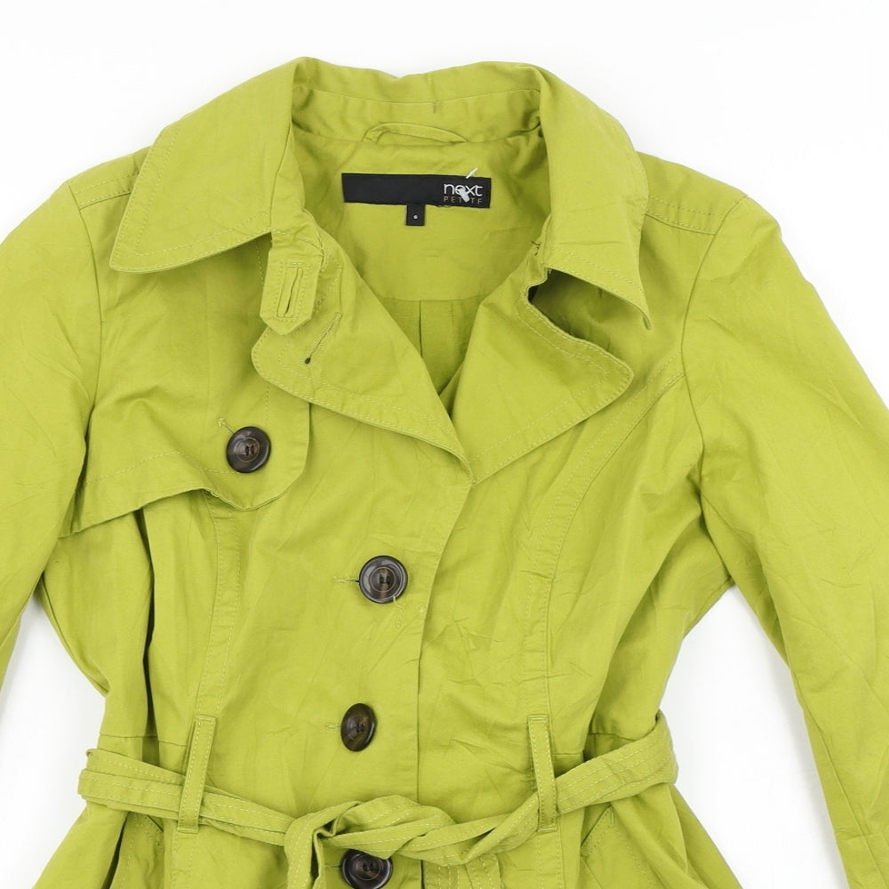 NEXT Womens Green   Overcoat Coat Size 6
