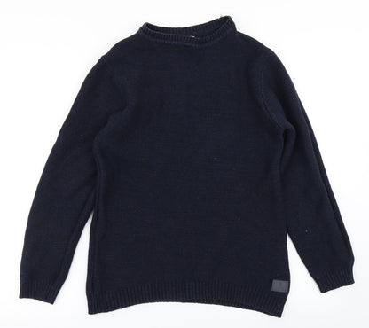 2nd Chapter Mens Blue  Knit Pullover Jumper Size S