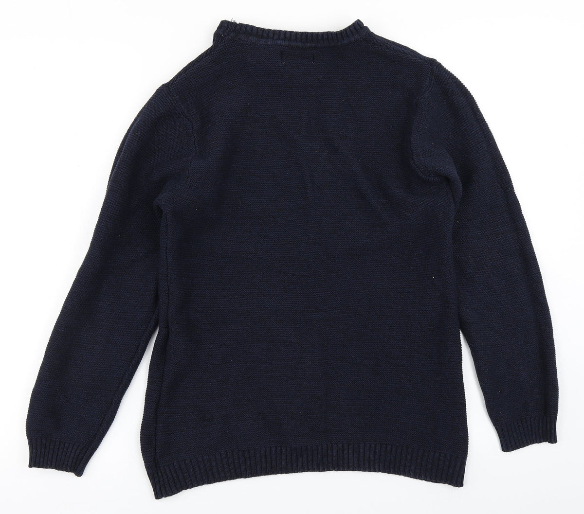 2nd Chapter Mens Blue  Knit Pullover Jumper Size S