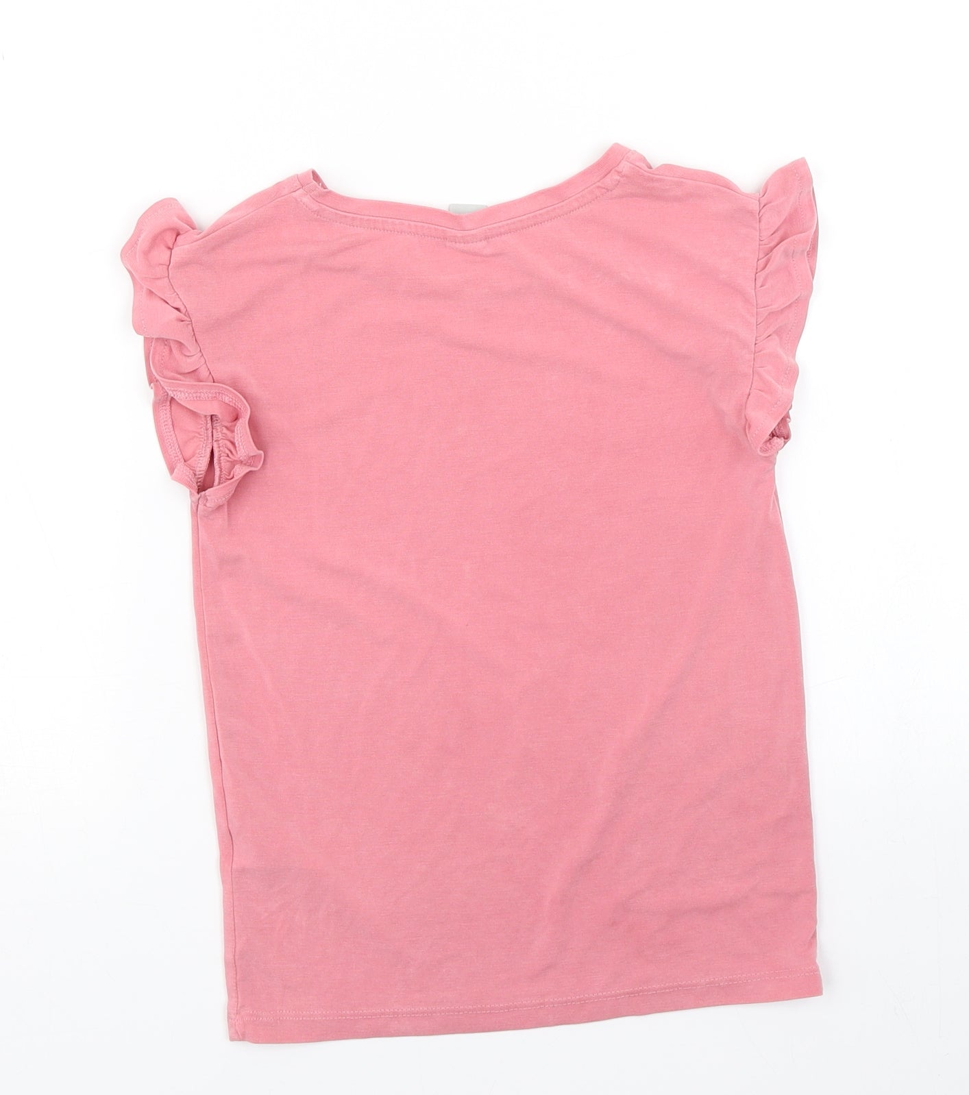 TU Girls Pink   Basic T-Shirt Size 7 Years