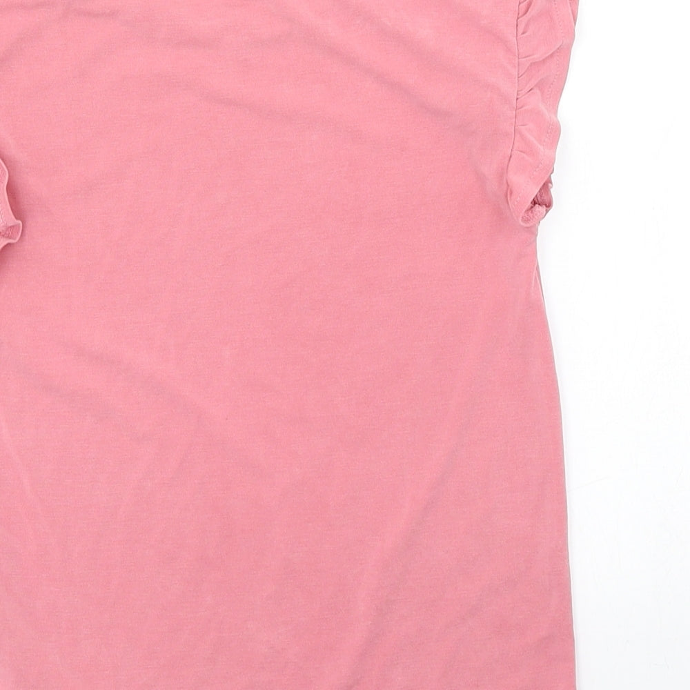 TU Girls Pink   Basic T-Shirt Size 7 Years