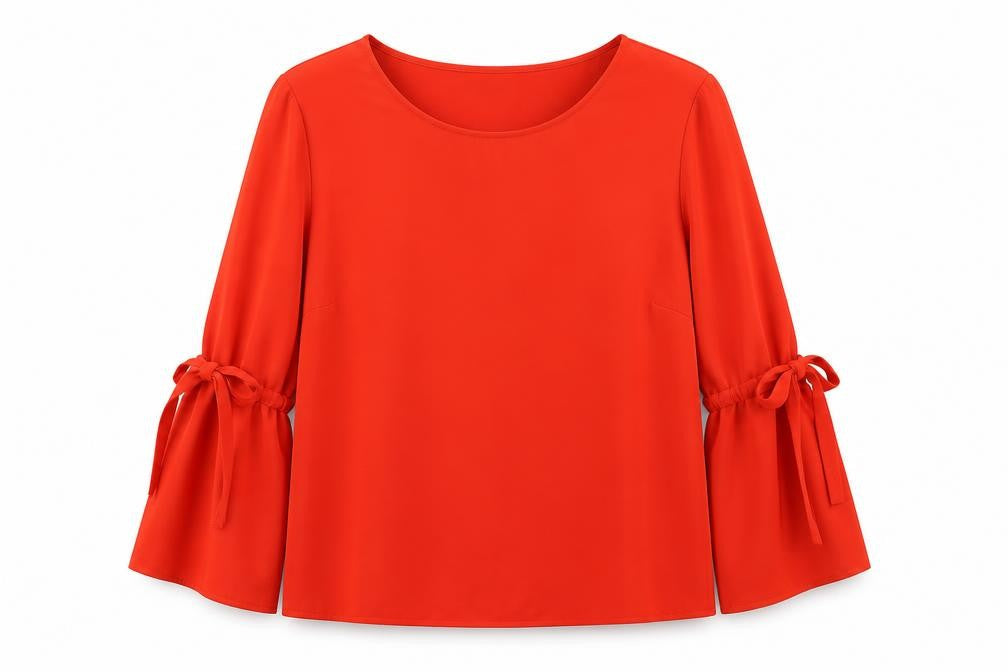 Womens UK Size L VILA Red Basic Blouse