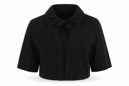 Womens UK Size 10 Passport Black Cardigan Jumper