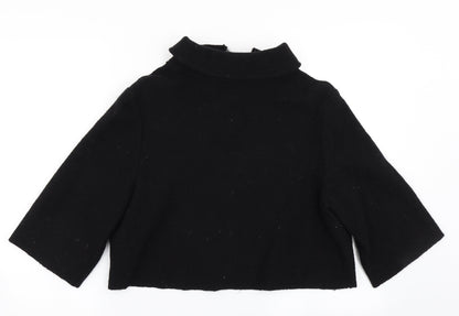 Womens UK Size 10 Passport Black Cardigan Jumper