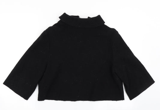 Womens UK Size 10 Passport Black Cardigan Jumper