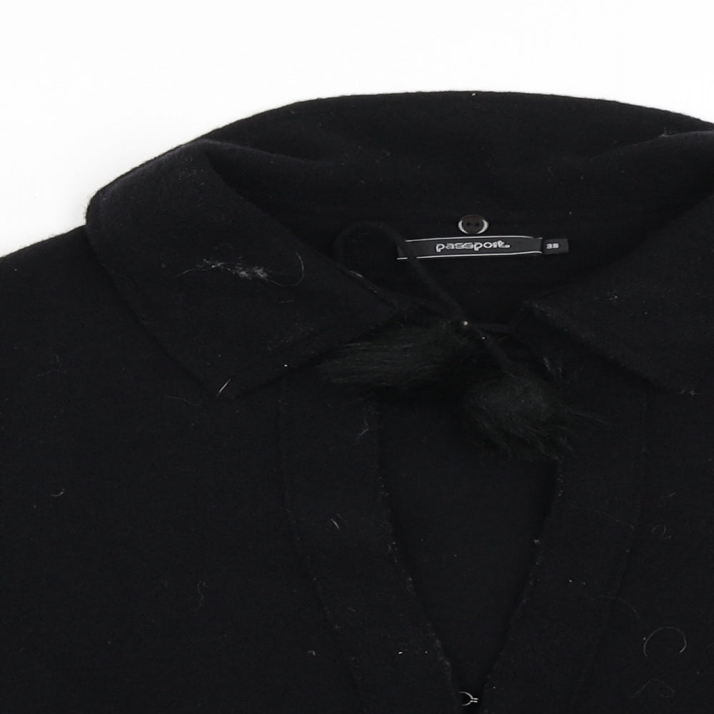 Womens UK Size 10 Passport Black Cardigan Jumper