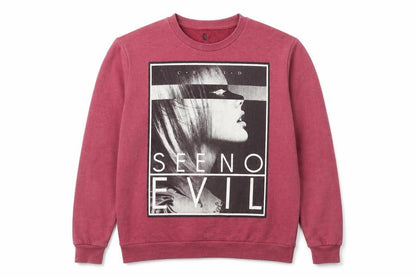 Crafted Mens Red   Pullover Sweatshirt Size S