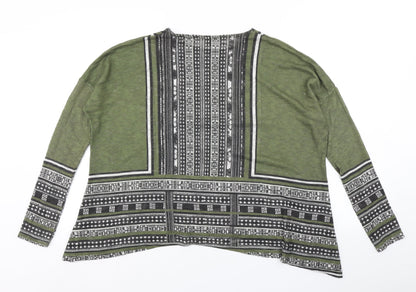 Womens UK Size 10 River Island Green Basic T-Shirt