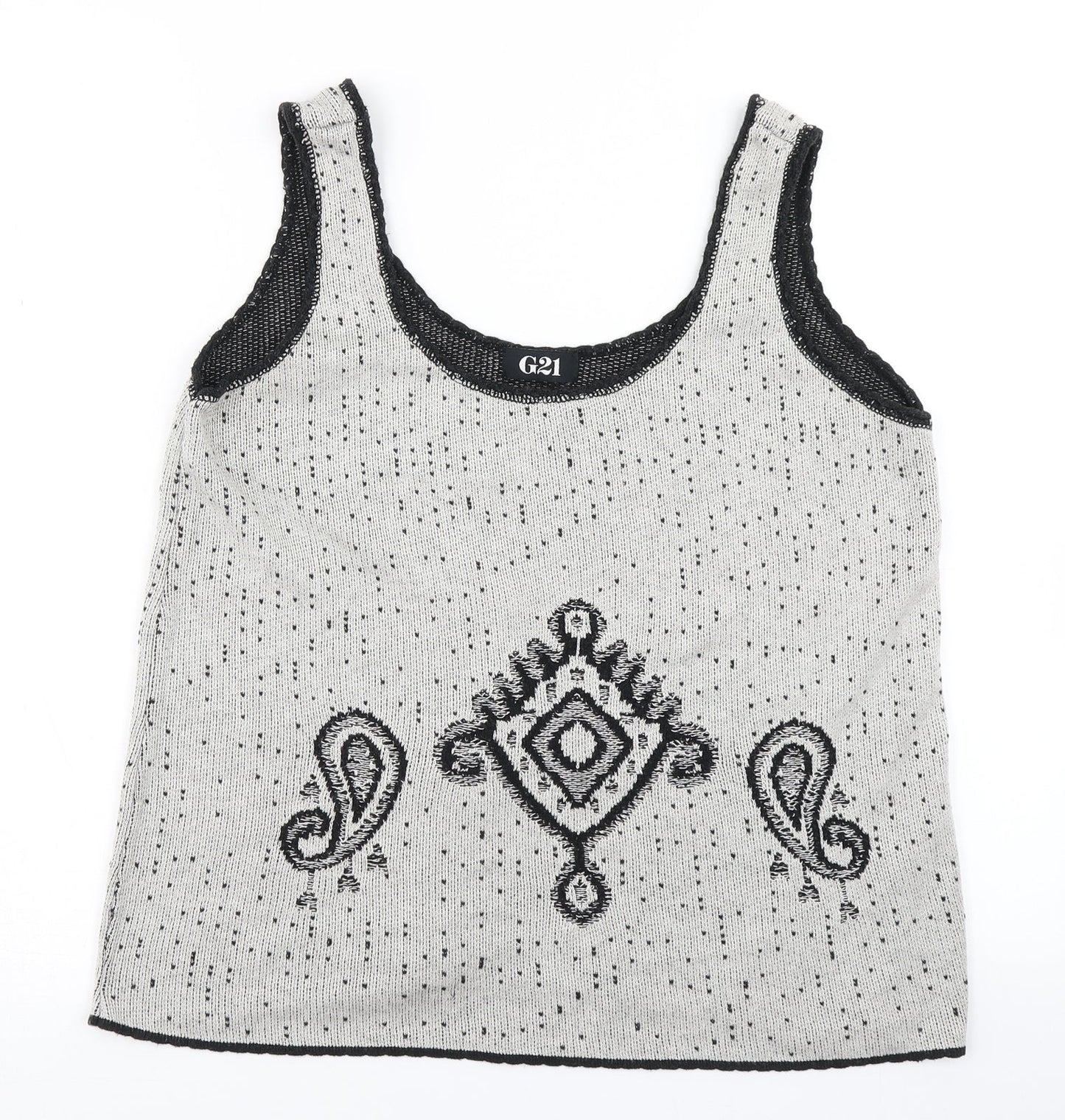 Womens UK Size 14 G21 Grey Basic Tank