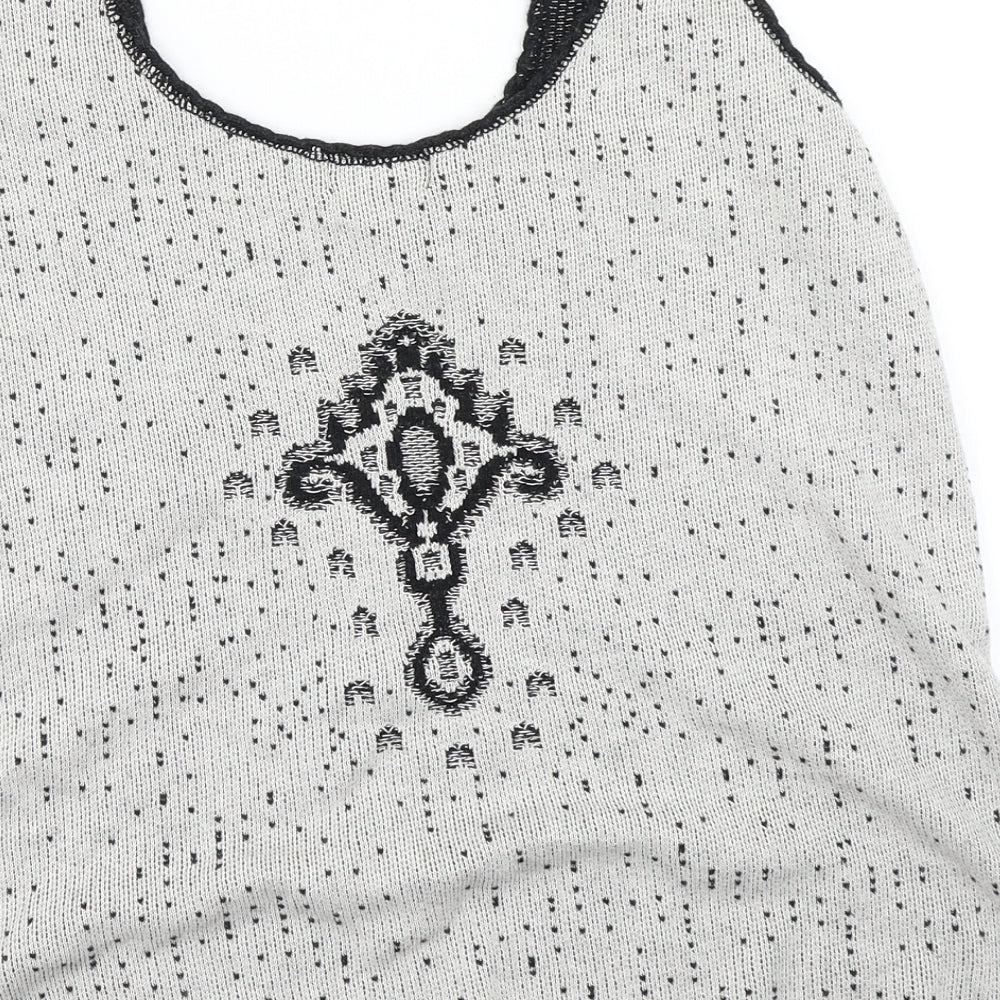 Womens UK Size 14 G21 Grey Basic Tank