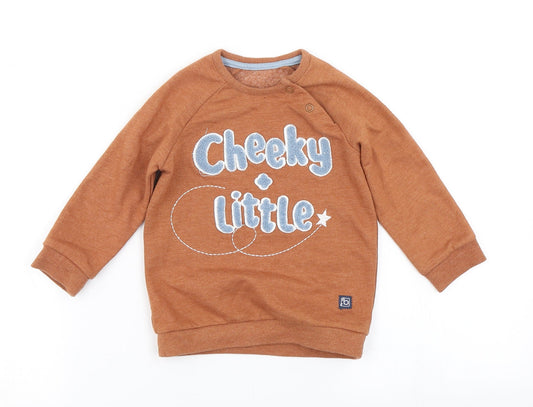 George Boys Brown   Basic T-Shirt Size 9-12 Months